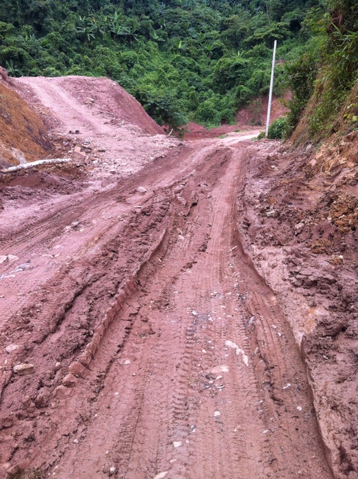Mud on the road to Phongsali Mud on the road to Phongsali