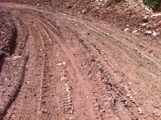 The condition of the road to Phongsali is generally extremely poor The condition of the road to Phongsali is generally extremely poor