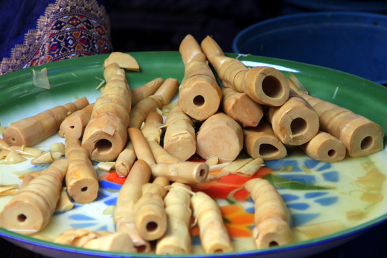 Edible bamboo can be a surprisingly tasty ingredient in many Lao dishes Edible bamboo can be a surprisingly tasty ingredient in many Lao dishes