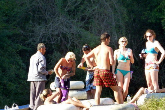 Locals are happy to sell beer to thirsty tubers