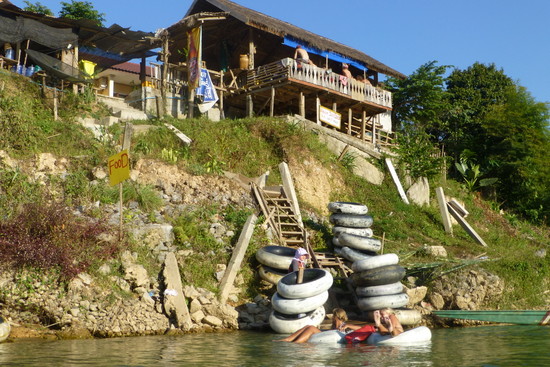 This is the last formal place to grab a drink along the river - SCK Guesthouse