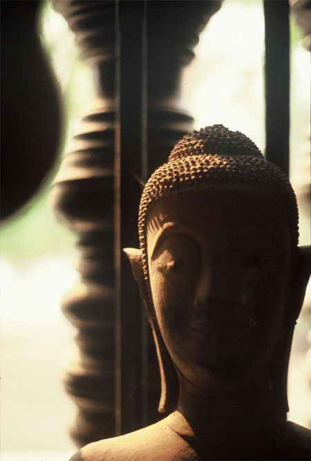 A pensive moment at Wat Ahaan