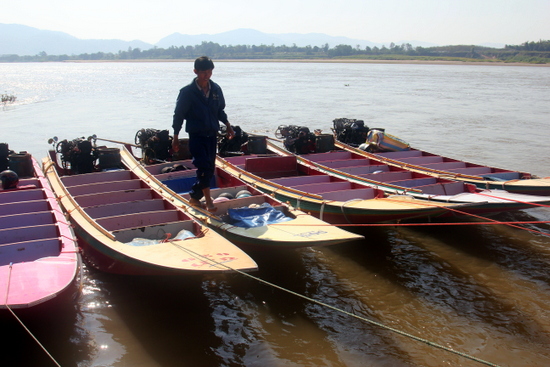 Speed boats in Laos are great way to get from A to B in a short amount of time.