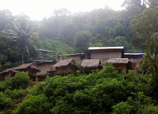 These sorts of isolated communities in Laos are dependent on river transport for trade.