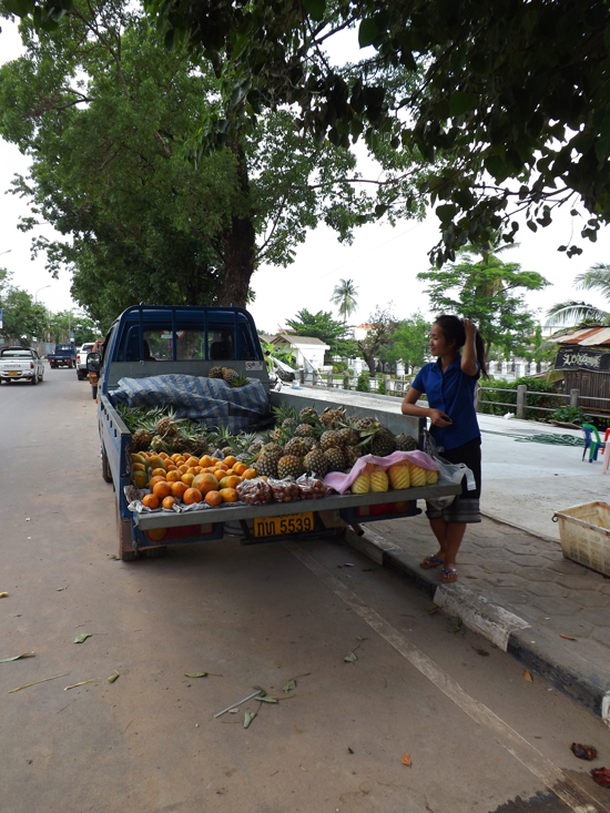 Pineapple trucks will usually park for the day.