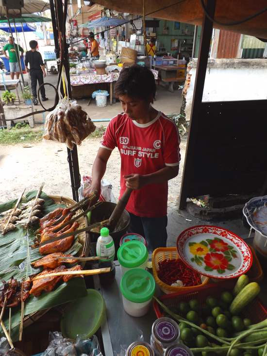 Tam Mahoung is sometimes called 'Papaya pok pok' because of the pounding sound from the pestle.