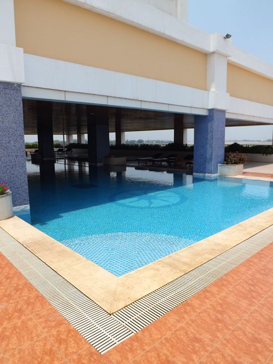 The pool at Don Chan offers respite from the heat and the sun