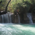 Hanging Out at Kuang Si Waterfall in Luang Prabang