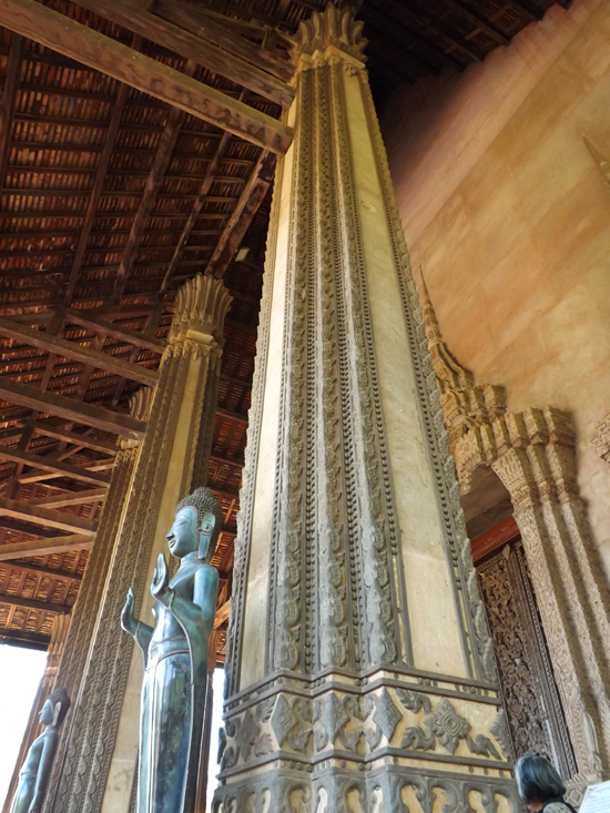 Wat Ho Phra Keo pillar. Wat Ho Phra Keo pillar.
