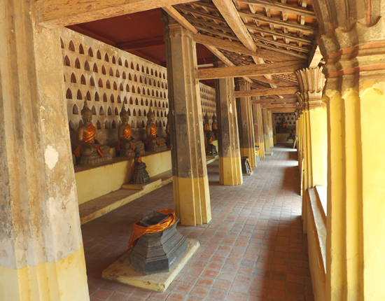 The interior of Wat Sisaket in Vientiane. The interior of Wat Sisaket in Vientiane.