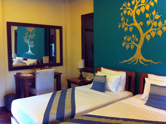 There are 2 Twin and 7 Double Bungalow rooms.