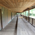 The veranda of a long house