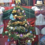 Nothing says Merry Christmas better than bikini clad mannequins.