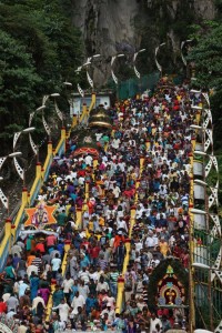 Thaipusam traffic jam.