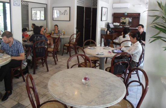 The cafe can get busy over lunchtimes, but is a relaxing place to while away an afternoon.