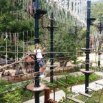 Monkeying Around, one of the park's main attractions, provides a great workout.