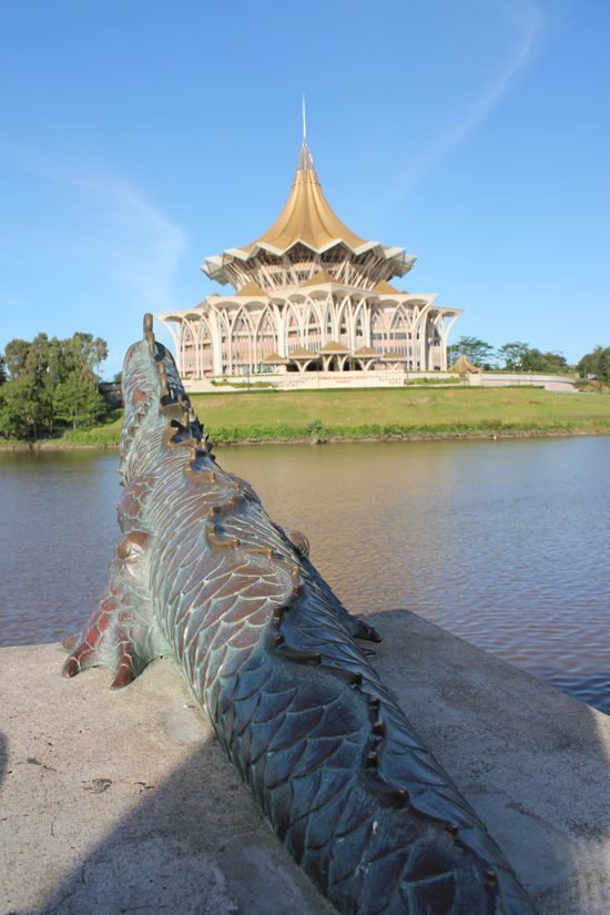 Kuching waterside. Kuching waterside.