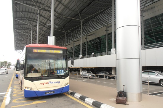 Buses from Penang airport to Georgetown depart every half hour or so from outside the revamped arrivals hall.