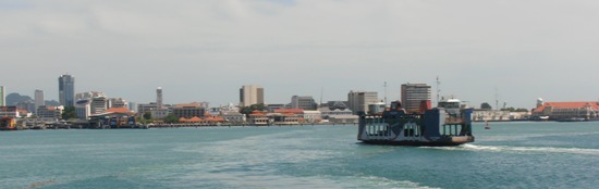 The ferry from Butterworth brings travellers straight into Georgetown, and is undoubtedly the most picturesque way to arrive on the island.