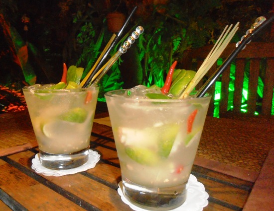 The fiery Monkey Mojitos are one of the restaurant's signature drinks.