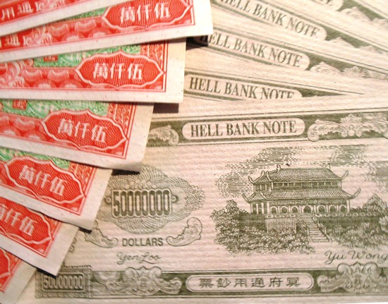 Money to burn, from the bank of Hell.