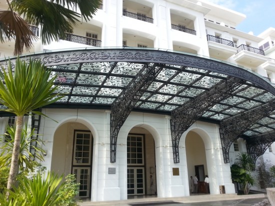The elegant arrival portal.