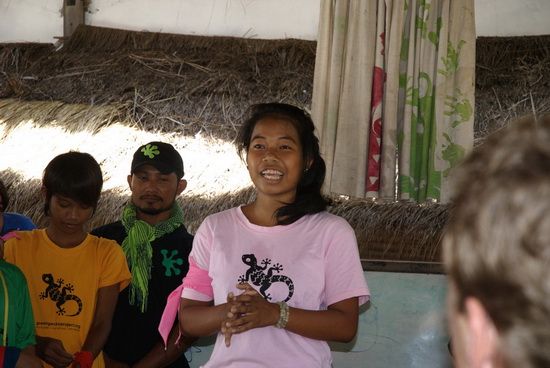 Debriefing the volunteers, including staff and management from the three hotels and Exotissimo Travel