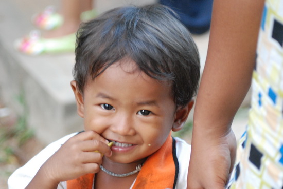 Like all Khmer festivities, it's kid central