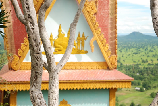 Cambodian graffiti, and the view from Phnom Sampeou