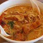 This spicy bowl of seafood laksa could be yours for just S$4.