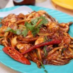 Grilled squid - extra chili!