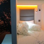Not your average dorm bed.