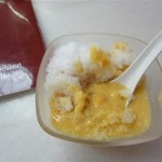 Sweet mango and cool shaved ice.