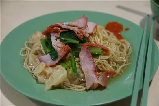 Singapore-style wanton mee.