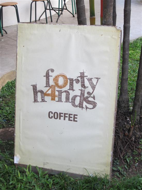 Follow the sign to great coffee and food.