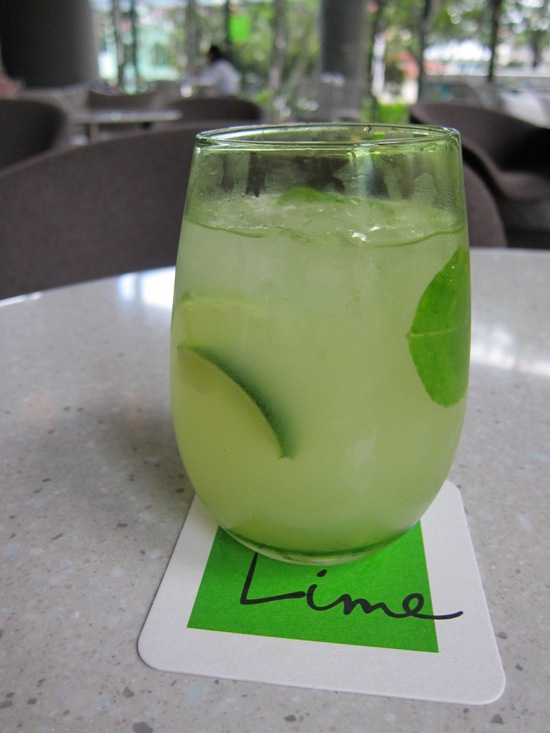Limenade, one of the many refreshing drinks that Lime offers.