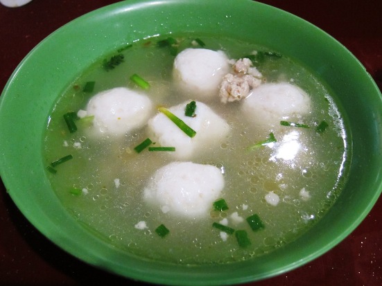 Hock Lee's fishballs in its delicious soup.