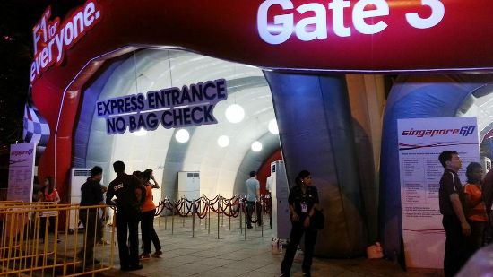 Each September, the Marina Bay area is carved up into zones for access to Formula One action.