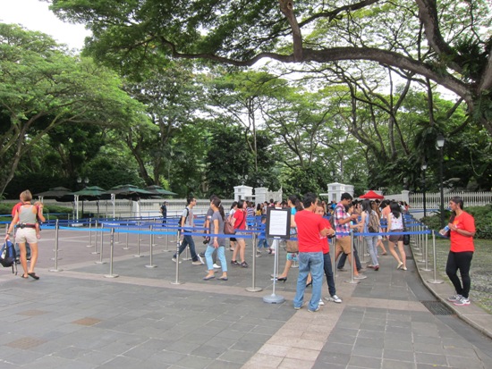 Arrive as early as possible to beat the long queues. Arrive as early as possible to beat the long queues.