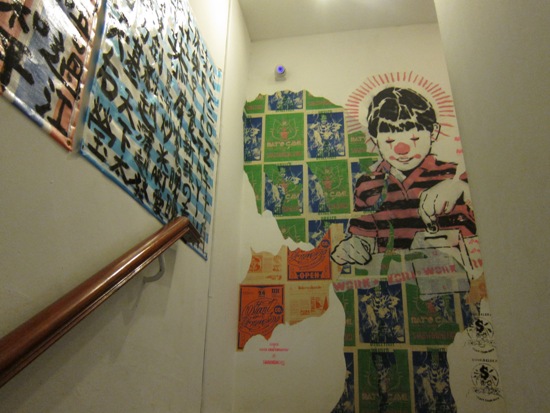 Ascending the stair, you can already tell that art is a big part of this hostel.