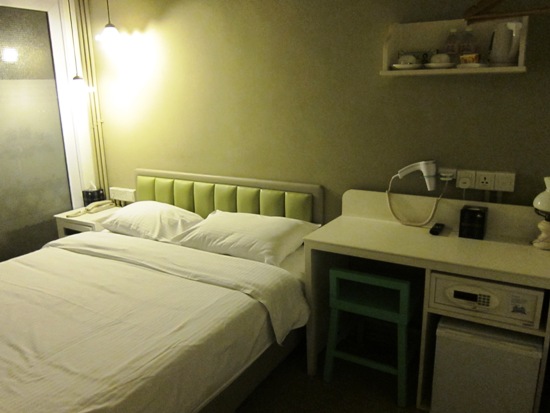 A typical standard room - simple but practical in function.
