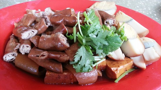 Pig intestines and skin are two examples of innards found in Kway Chap - this tastes better than it looks!
