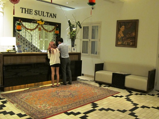 The lobby of the Sultan