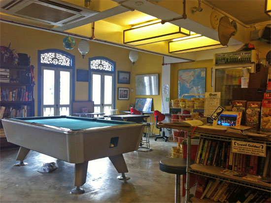 Guidebooks AND a pool table!