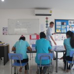 If the thought of teaching bonzai people scares, you, try adults.