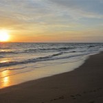 Sunset at Long Beach.