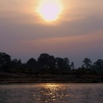 Sunset near Khong Chiam