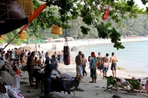 The perfect hangover cure: Skyla's New Year's Day beach barbecue.