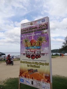 Karon Beach: set for two nights of DJ parties.