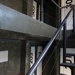 Upwards to the dorms -- no lifts here by the way.